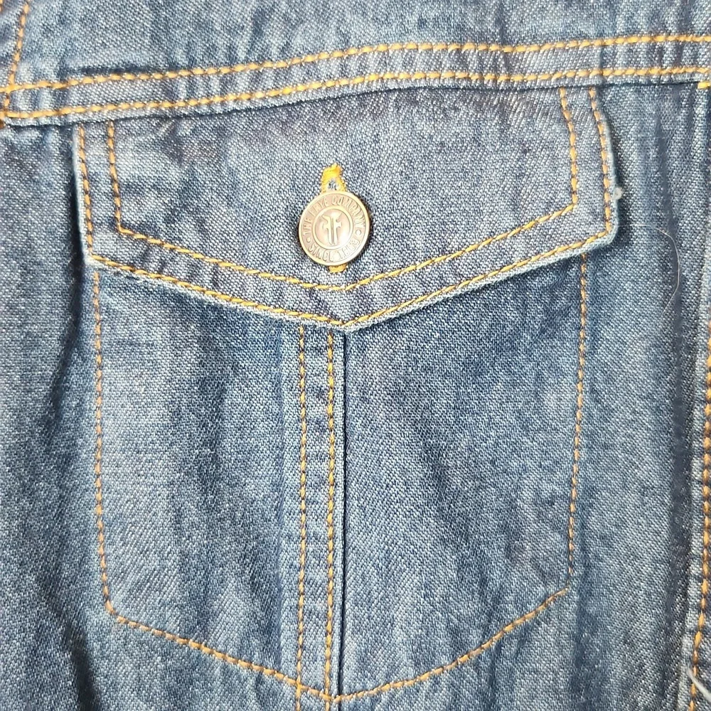 Frye Button-Up Denim Mini Dress‎ Size XS - Picture 5 of 12